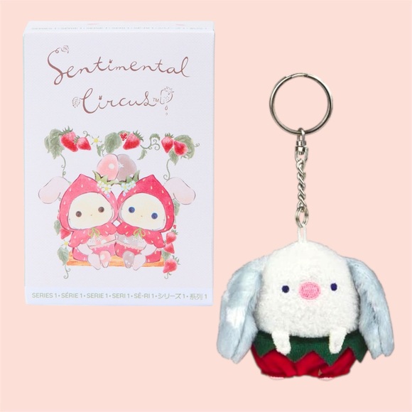 Sentimental Circus Strawberry Plushie Keychain - Picture 1 of 7